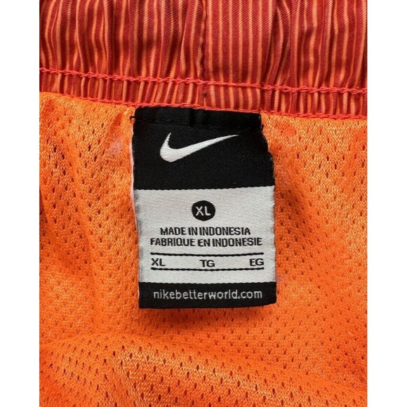 NIKE Swim Shorts Orange Red Multicolor Swim Trunks Men's XL Lined Colorful - Picture 8 of 13